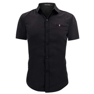 ♞,♘HUILISHI KOREAN TRENDY CASUAL ELEGANT POLO SHIRT FOR MEN