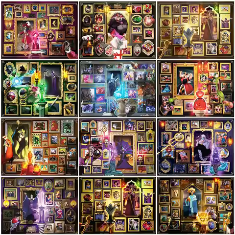 Disney Pictures By Numbers Witch Oil Painting By Numbers Aladdin Bad Woman Canvas Paint Fantasy Cart