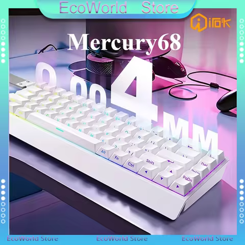 IROK Carotmas Mercury68 Magnetic Switch Mechanical Keyboard 8K 68keys RT0.004mm Low Delay Custom Wir