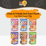 Cindy & Friends Red Feast Pouch Cat Wet Food 70g E5pet