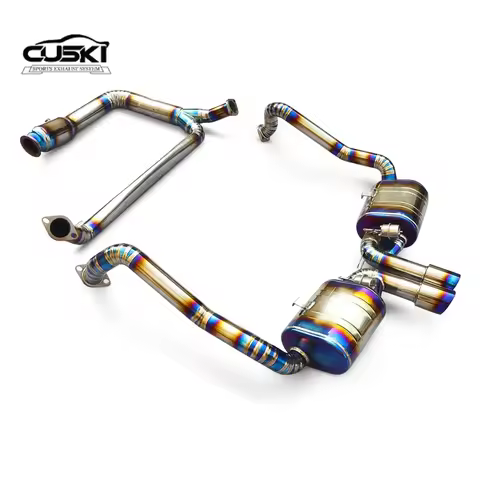 Pertains to Porsche 718 Boxster/Cayman 2.0T 2016-2023 exhaust downspout escape Automotive Exhaust Mo