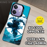 (KS9) OPPO A3X 2024 Case Samurai Motif/ OPPO A3X Case OPPO A3X/cassing OPPO A3X/kesing hp/silikon/ca