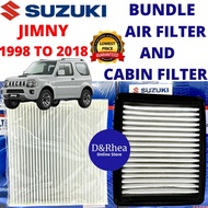 SUZUKI BUNDLE AIR FILTER + CABIN FILTER FOR SUZUKI JIMNY 1998 TO 2018 PN: 13780-81A00 / 95860-81A20