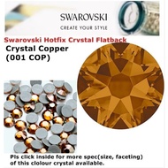 Hotfix Crystal Swarovski Elements Batu Tampal/Iron on Crystal (Crystal Copper 001 COP)