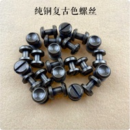 10x 6 Brass Belt Buckle Screw Brass Accessories Copper Screw Belt Buckle Accessories Luggage Tool