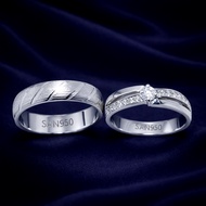 Couple Engagement Ring SAN950 [C032] - Palladium Platinum Silver 950 | Premium HandmadeRing