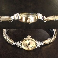 一口價$1,500 收藏品古董閃石寶路華女裝腕表, 美國原厰制造機械手上鏈女裝腕錶(新淨)Rare Vintage USA Lady Bulova 估計係50年代產品，請參閱以上圖片作為物品之描述：1