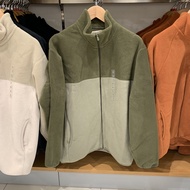 UNIQLO Japanese Single Mens Womens Clothing 24 Autumn And Winter Polar Fleece Stitching Jacket Stand