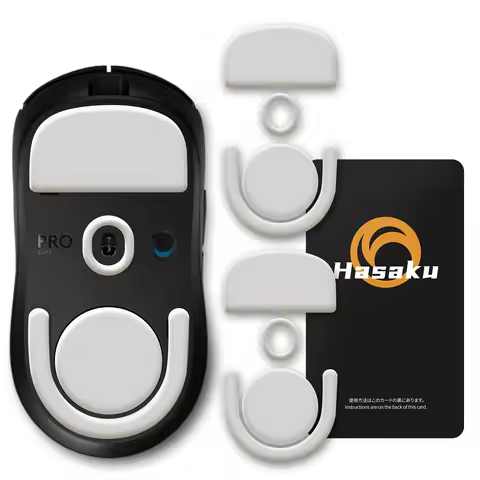 2 Sets HASAKU Rounded Curved Edges Gaming Mouse Feet Skates for Logitech GPRO X Superlight 2 Wireles