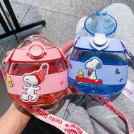 snoopy peanuts 水杯 水樽 水壺 便攜 吸管杯 斜咩袋 大容量 史努比 史路比
