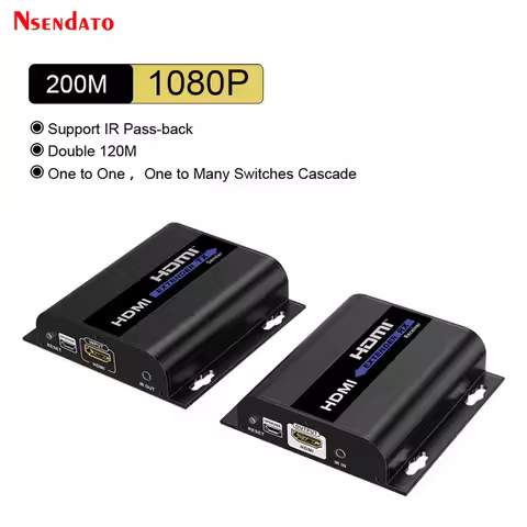 LKV383 V5.0 1080p@60Hz 120M HDM Extender over IP Cat 5/5E/6 Ethernet Switch HDMI Video Transmitter a