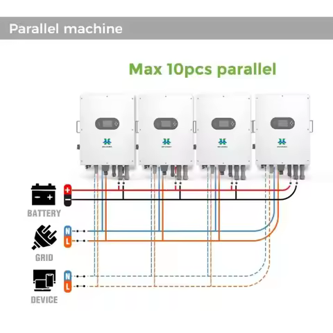 IP65 New Hybrid Solar Inverter 8000W/8KW/10KW/12KW Low Voltage 10Kva 3 Phase MPPT Solar Charge Contr