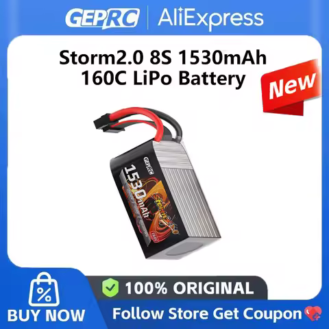 GEPRC Storm2.0 8S 1530mAh 160C LiPo Battery For Applications RC toys boats quadcopters XT60 (Female)