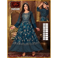 Peacock Dsigned Gown / New Anarkali design / Anarkali gown with embroidery / Anarkali gown with Gold
