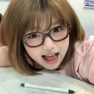 ,, Pick up Leaks~Retro Red Oval Glasses Frame Vintage Red Oval Glasses Frame Shape Myopia Degree Fla