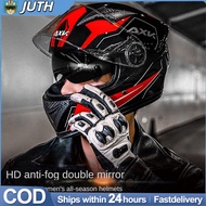 【JUTH】Motorcycle Helmet Full Face Dual Visor 557 Full Series Helmet with ICC Sticker