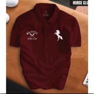 Star Men's collared t-shirt T-shirt/ Men'sPOLO Men's tops Imported men's t-shirt/ MAJESTIC CLUB HORS