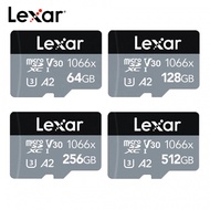 ผลิตภัณฑ์ที่ผ่านการรับรองใหม่การ์ดหน่วยความจำ Lexar 128GB A2 160เมตร/วินาที U3ความเร็วสูง64GB 256GB 1066x Flash TF การ์ด Micro SD V30 Class 10 TF Card SDXC