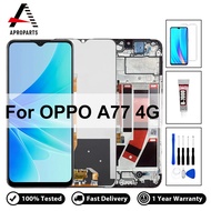 จอ LCD คุณภาพที่สุดสำหรับจอแสดงผล OPPO A77 4G CPH2385 อะไหล่ทดแทนประกอบอ่านพิกัดหน้าจอสัมผัส 100% ทด