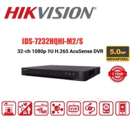 HIKVISION CCTV 32CH / 32 CHANNEL iDS-7232HQHI-M2/S(E) 1U H.265 ACUSENSE DVR