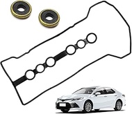 Engine Valve Cover Gasket & Grommets, Compatible with Chevy Prizm 1.8L, T0y0ta Celica Gt 1.8L, Corol