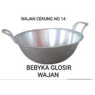 Concave frying pan no. 14 non-stick non stick pan