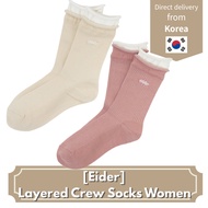 [Eider] Layered Crew Socks Women Korean style