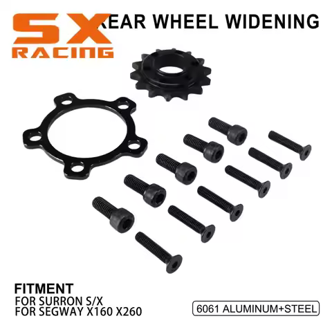 Motorcycle Parts Rear Wheel Widening Parts Chain Sprocket For SURRON Surron S/X SEGWAY X160 X260 Alu