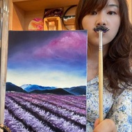 王咖咖 油畫-負片花田-5F NT.2000元