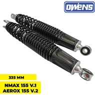 OWENS NMAX 155 V.1 / AEROX 155 V.2 [335 MM] Motorcycle Rear Shock Absorber (1 Pair)