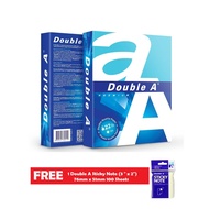 Buy 1 Every 1 Ream Double A Bond Paper 80gsm Size F4 / Long Get 1 Pad Free Sticky Note (3" x 2")