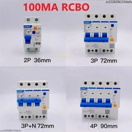 CHINT NXBLE-63YH 100MA 0.1A RCBO Residual Current Operated Circuit Breaker Thermal Magnetic Switch N