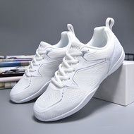 Competitive Bodybuilding Shoes White Bodybuilding Sports Shoes Men Women Cheerleading Shoes Comforta