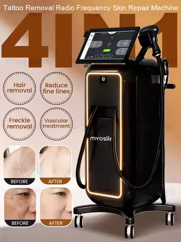 Professional 4500W 4 in 1 Diode Pico DPL RF Beauty Machine for Hair Removal Tattoo Removal Skin Reju