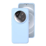 Skin Feeling Liquid Silicone Rubber Soft Phone Case For Xiaomi 14 Ultra 14Pro 14 13 13Pro 13Ultra 15