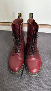 Dr Martens red boots