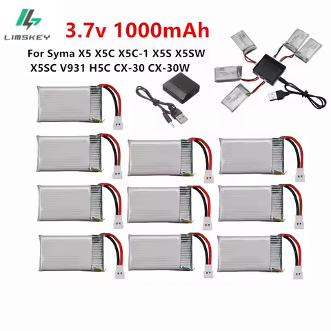 Upgraded 3.7V 1000mAh 25C Li-PO Battery 952540 For Syma X5 X5C X5C-1 X5S X5SW X5SC V931 H5C CX-30 CX