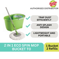 3M SCOTCH BRITE 2 in 1 Eco Spin Mop Bucket T0