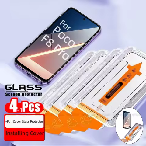 1-4pcs For Poco F8 Pro Glass Xiaomi Poco F8 Pro Tempered Glass Full Cover Glue Protective Dust Free 