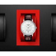 TISSOT T122.407.16.031.00 T1224071603100 Men Watch CARSON PREMIUM POWERMATIC 80 Date 40mm Leather Si