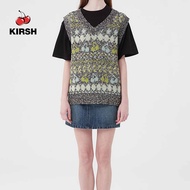 [KIRSH] CHERRY PATTERN KNIT VEST |22AW |