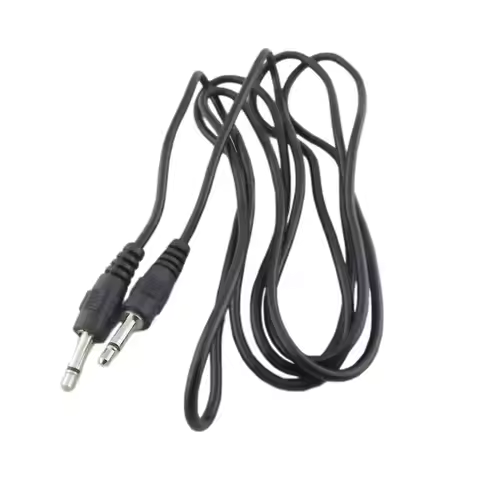 1pc 3.5mm 1/8" Male Mini Plug To Male TS Monaural Mono Audio Extension Adapter Cable Nickel 5ft 3ft