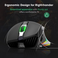 PICTEK PC255 Gaming Mouse Wireless 10000 DPI RGB Mouse Rechargeable Ergonomic PC Mice 8 Programmable