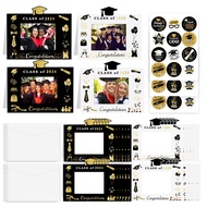 kedaijin 24 Sets Graduation Picture Frame Craft Kits Class for 2024, DIY Craft Paper Photo Frame Con