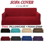 Sofa cover With Skirt sofa universal stretch sofa slipcover skirt sofa cover 1 2 3 4 L Shape Seater  Elastic Slipcover Universal Furniture Protector Case sofa seat cover  IKEA anti scratch sofa cover
