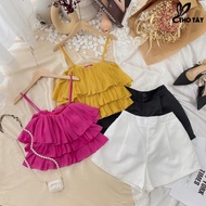 Tho TAY RABBIT two-piece shirt and tafta pants set S289CX214