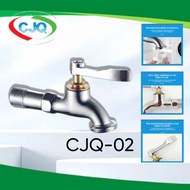 CJQ High Quality SUS304 Stainless Cold Tap Wall Faucet Washing Machine Faucet Stainless Heavy Duty