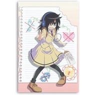 AOMACA Canvas Painting Cute Anime Poster Watamote Canvas Poster Bedroom Decor Office Room Decor Gift