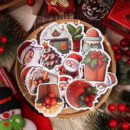 Christmas Pattern Sticker Set Christmas Party Decoration Gift Self-adhesive Stickers Handbook Stickers Water Cup Computer Suitcase Waterproof Stickers