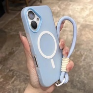 3 in 1 Jelly Color Matte Phone Case with Mobile Phone Lanyard, Suitable for Mobile Phone 17 11 13 16
